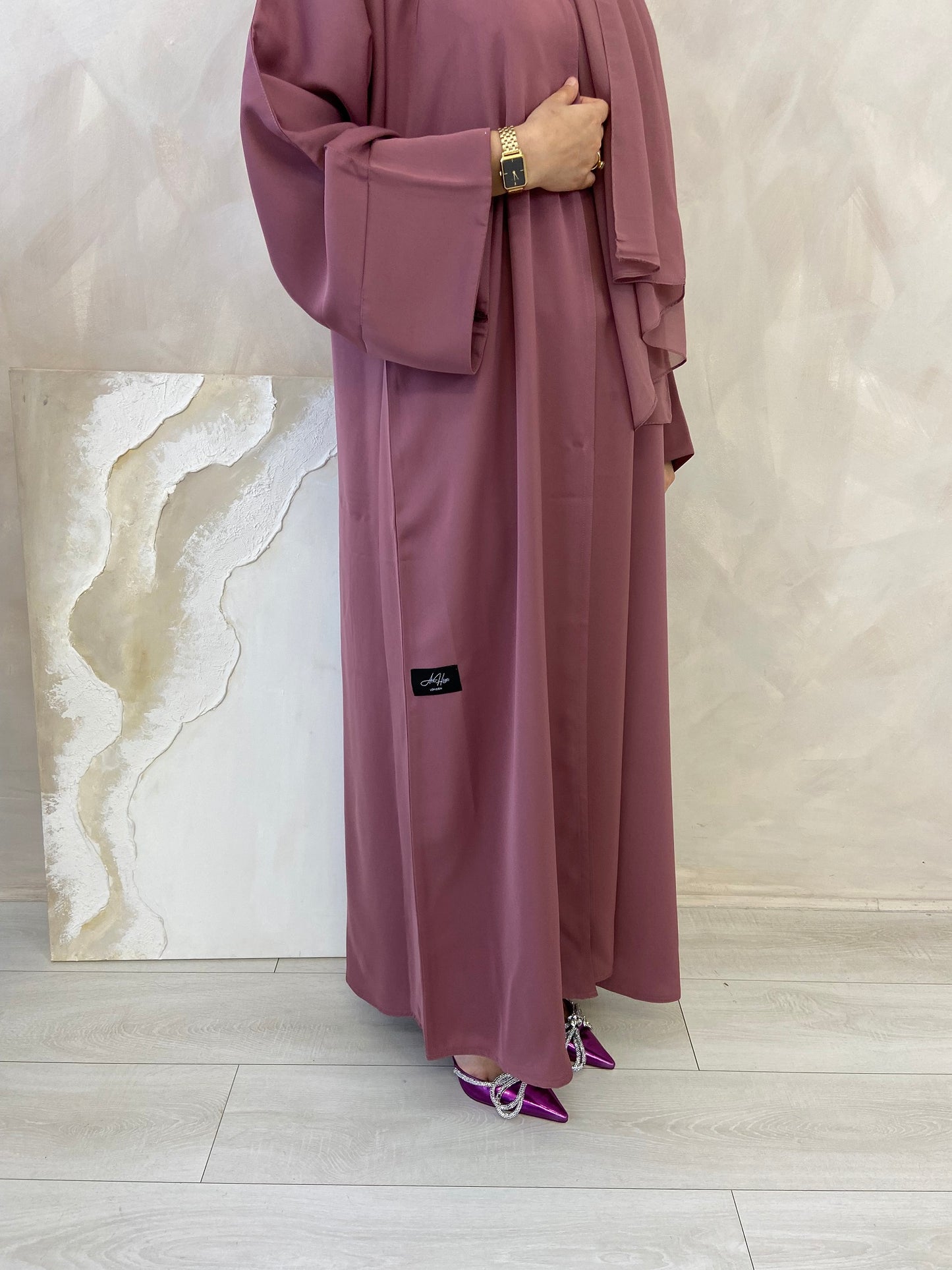 Abaya Set | Raspberry