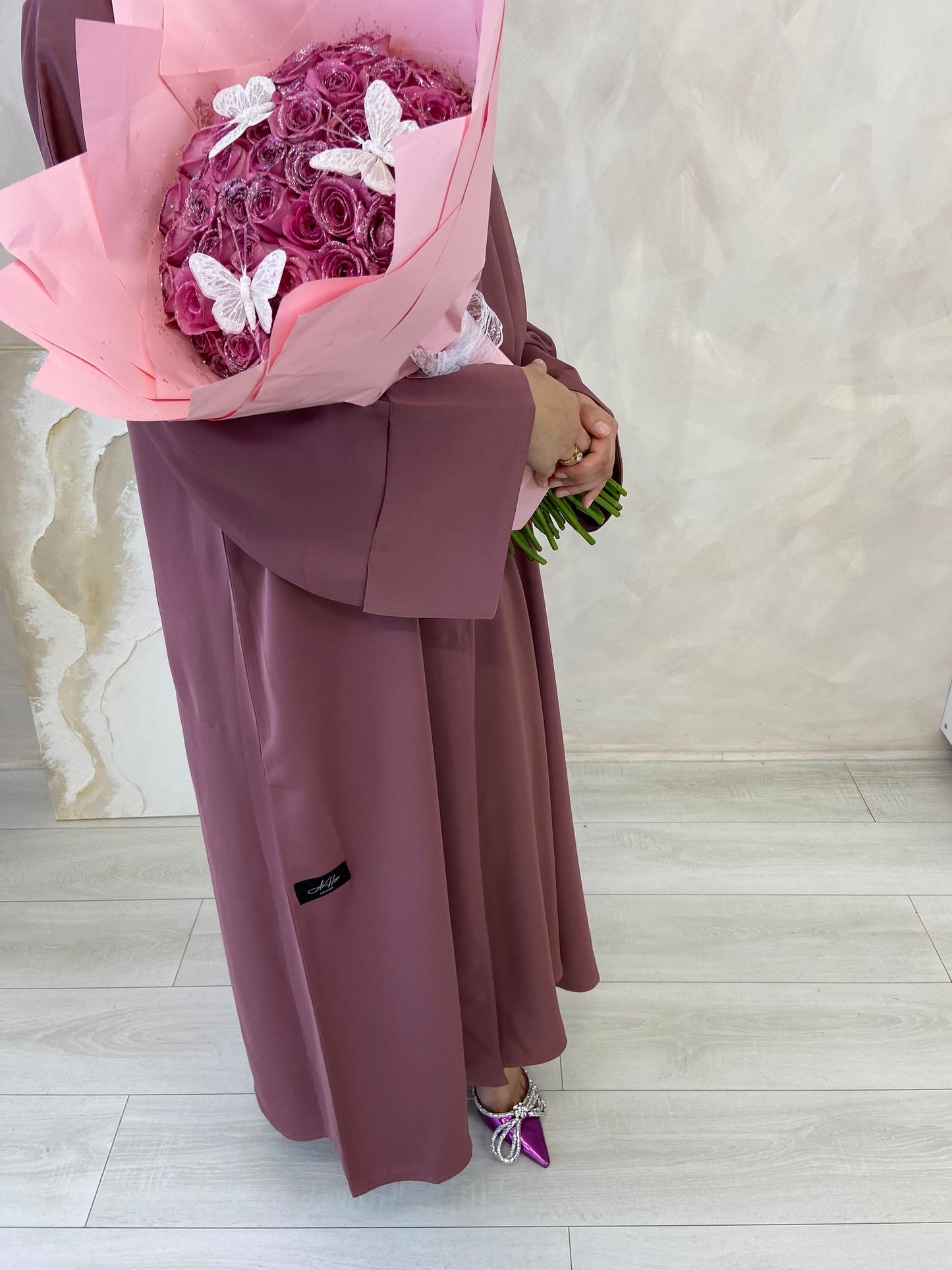 Abaya Set | Raspberry