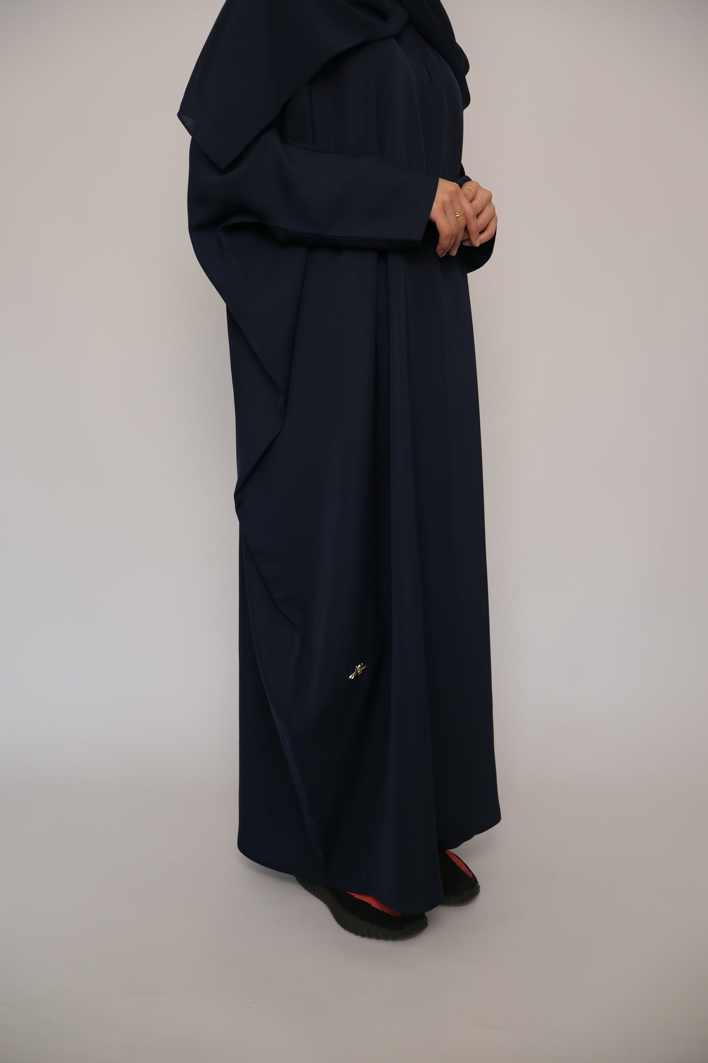 Navy Blue Batwing Abaya