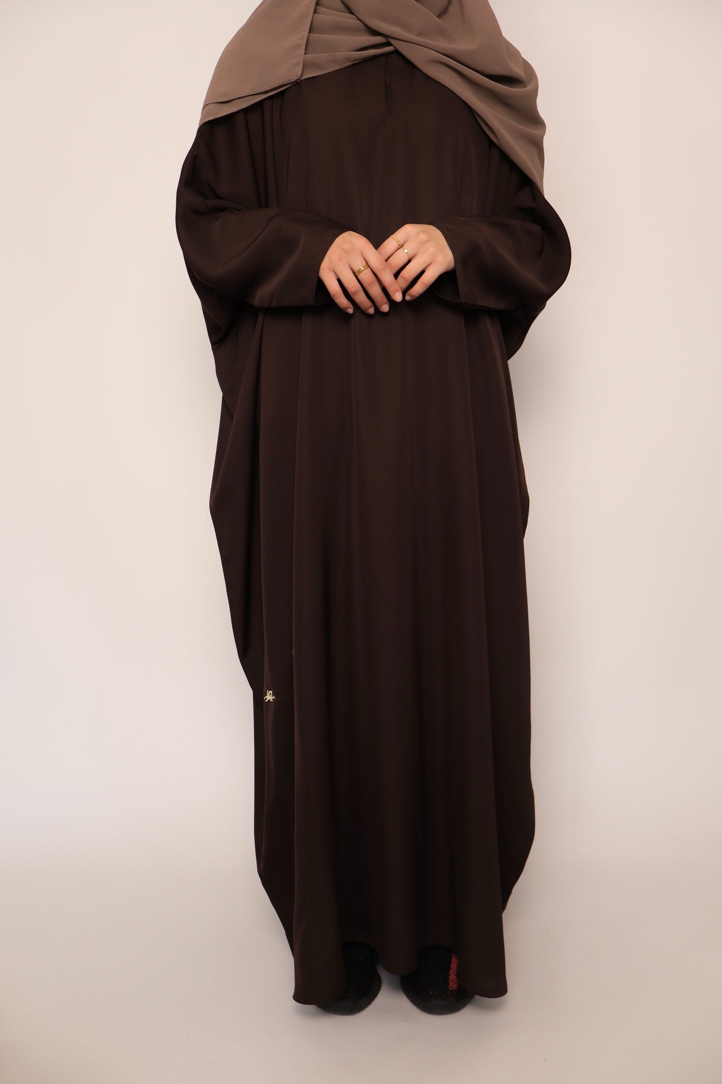 Brown Batwing Abaya