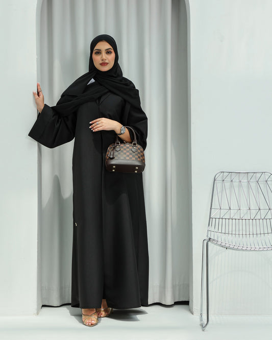 Structured Blazer Abaya | Black