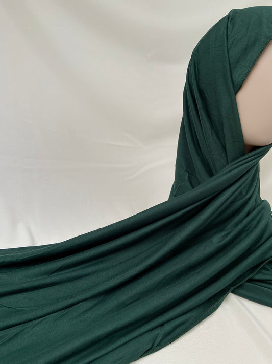 Forest Green Soft Jersey Hijab
