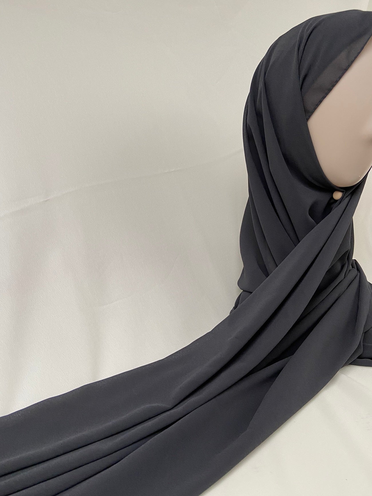 Charcoal Chiffon Hijab
