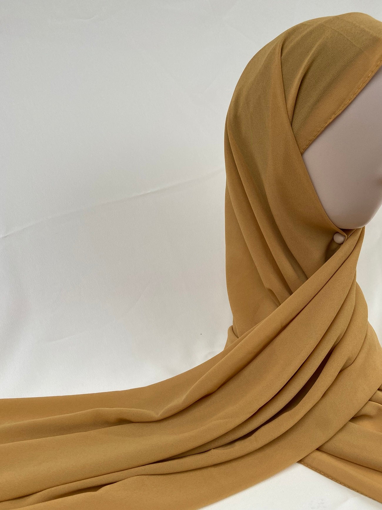 Gold cheap chiffon hijab