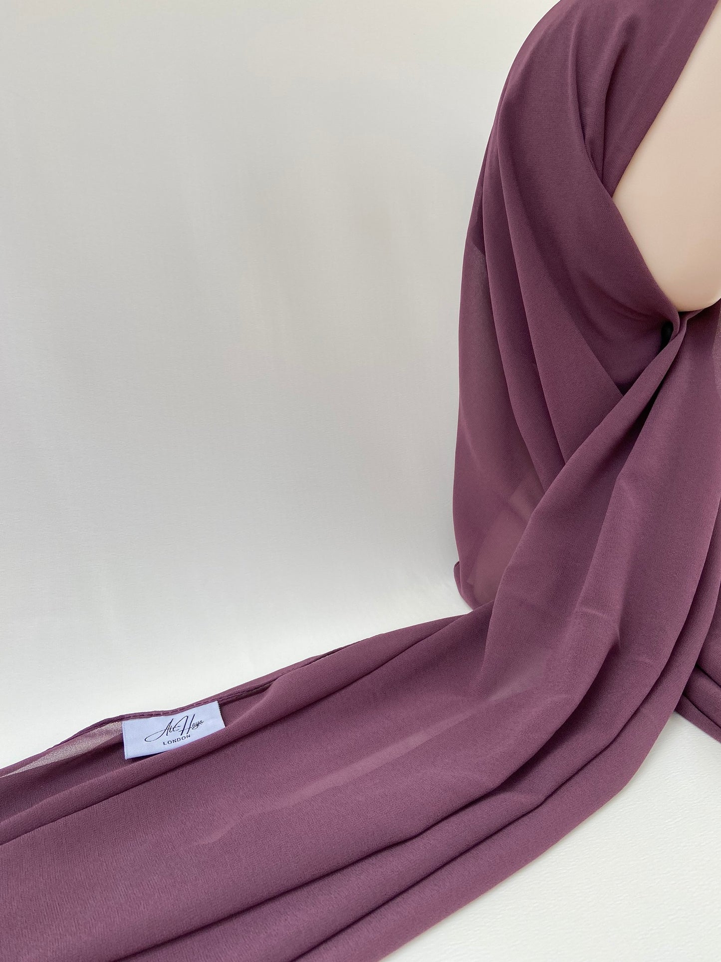 Plum Chiffon Hijab