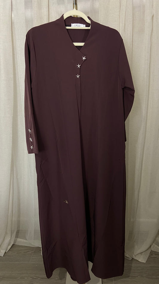 Purple Detail Abaya