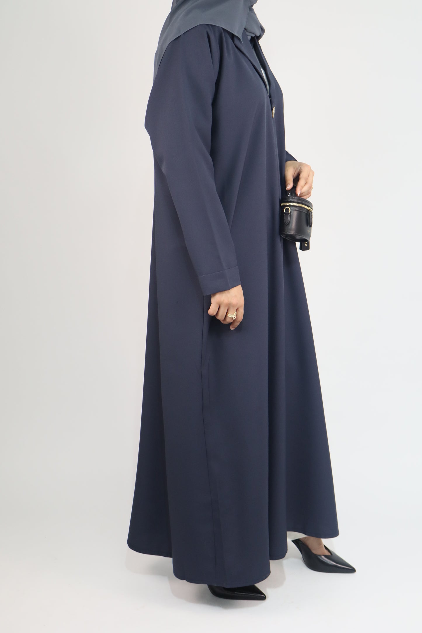 Classic Blazer Abaya | Navy Blue