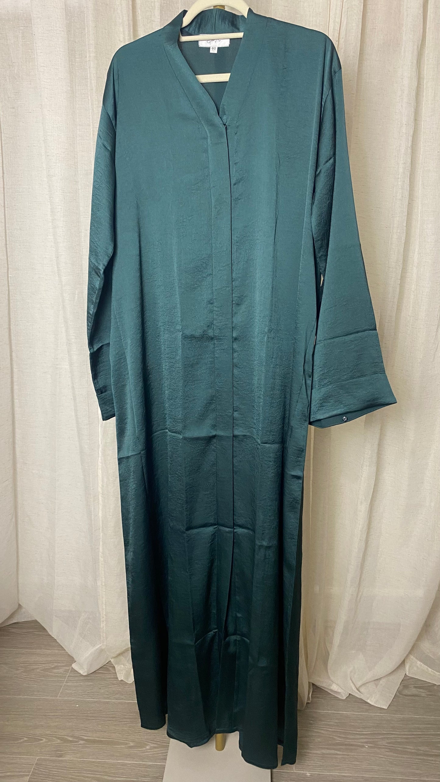 Satin Green Abaya