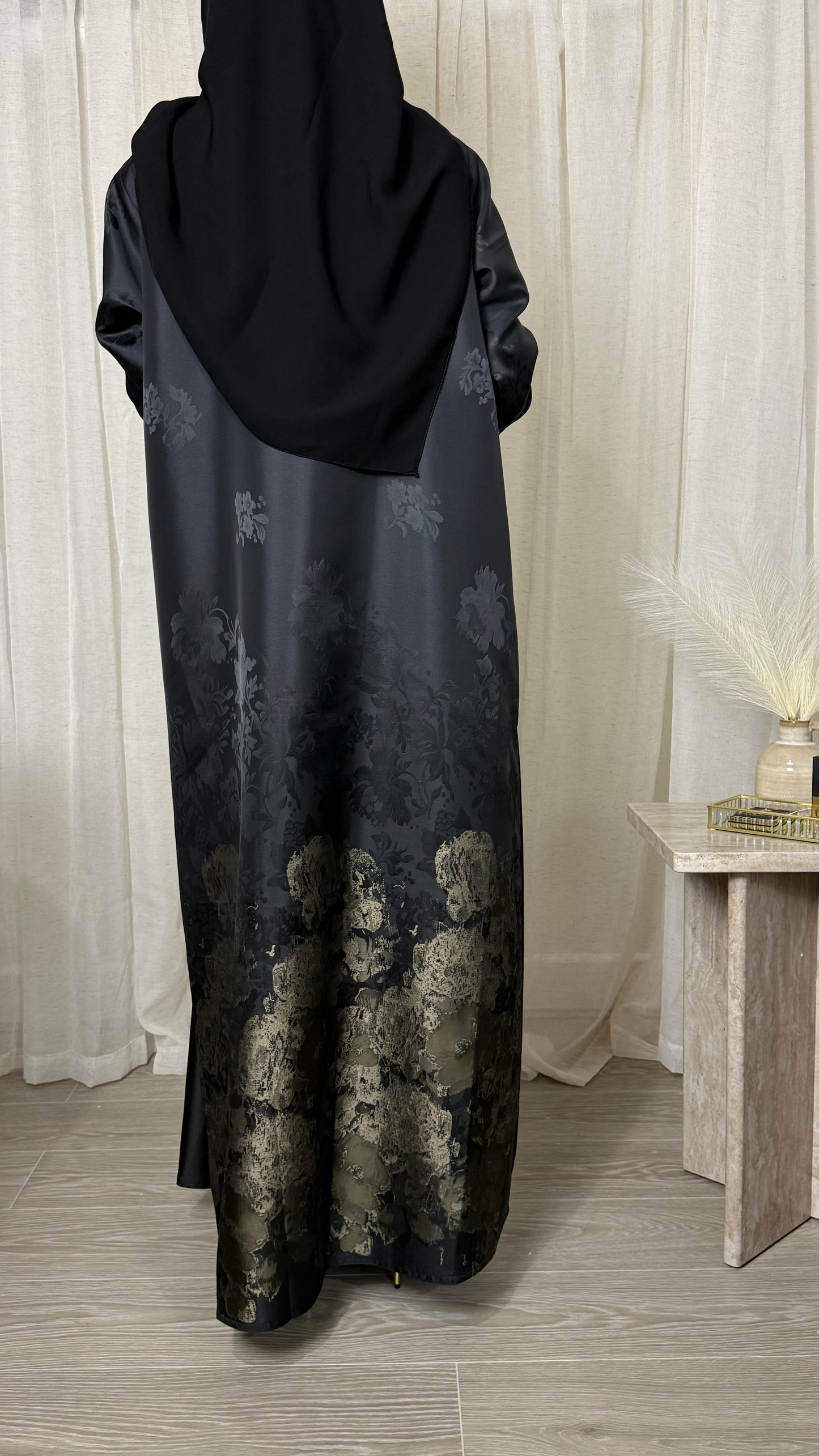 Gold Contrast Abaya