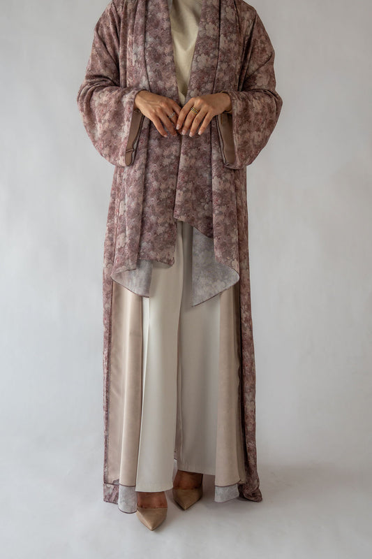 Mauve Bloom Abaya