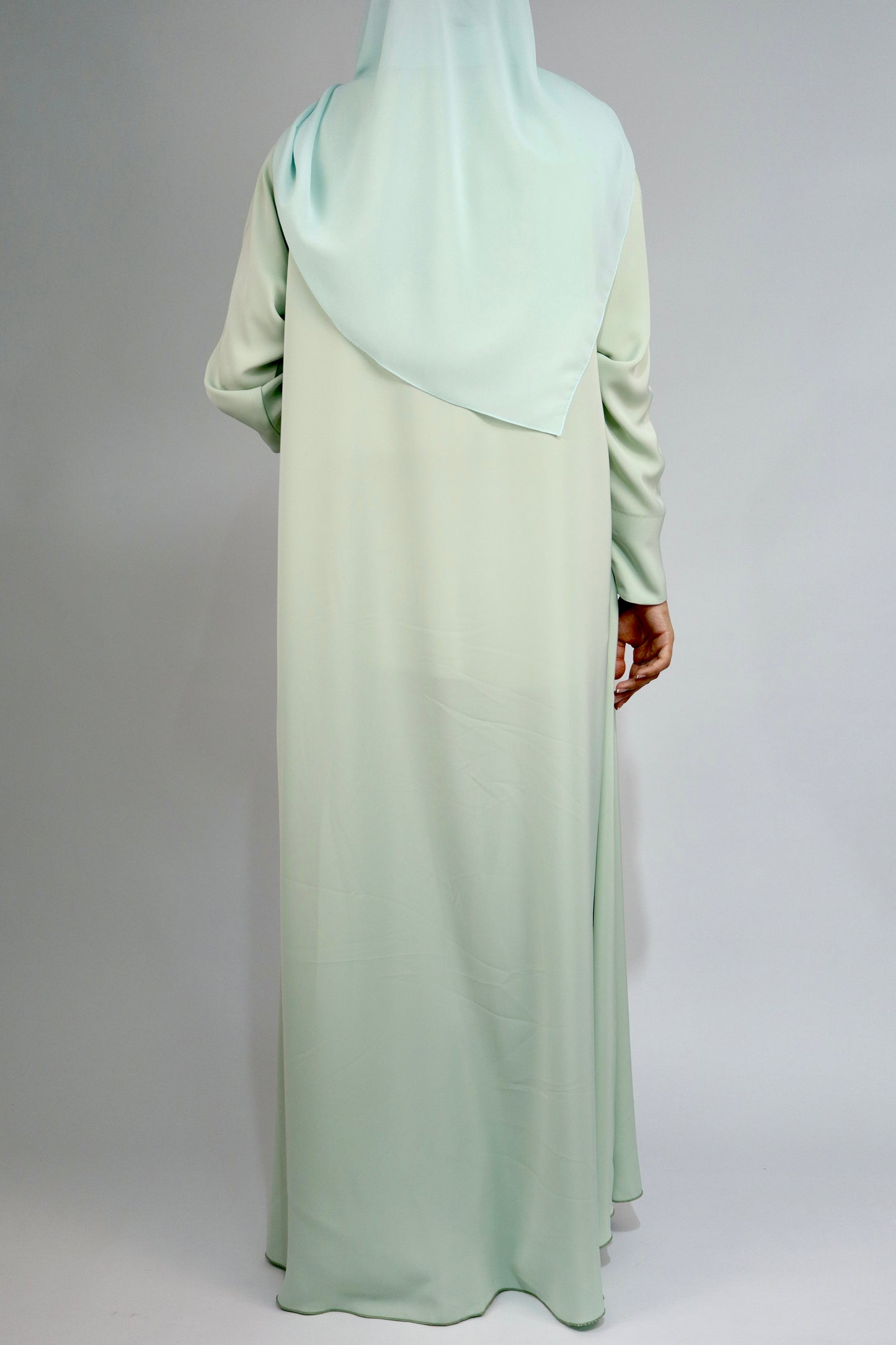 Scallop Flow Abaya | Mint