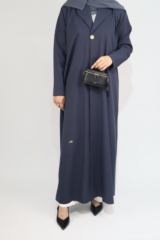 Classic Blazer Abaya | Navy Blue