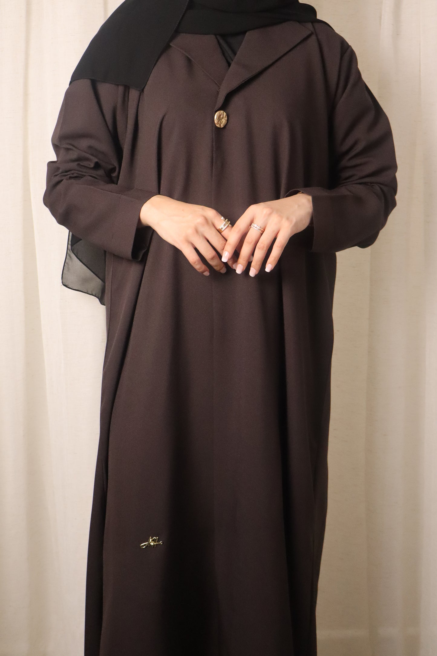 Classic Blazer Abaya | Brown