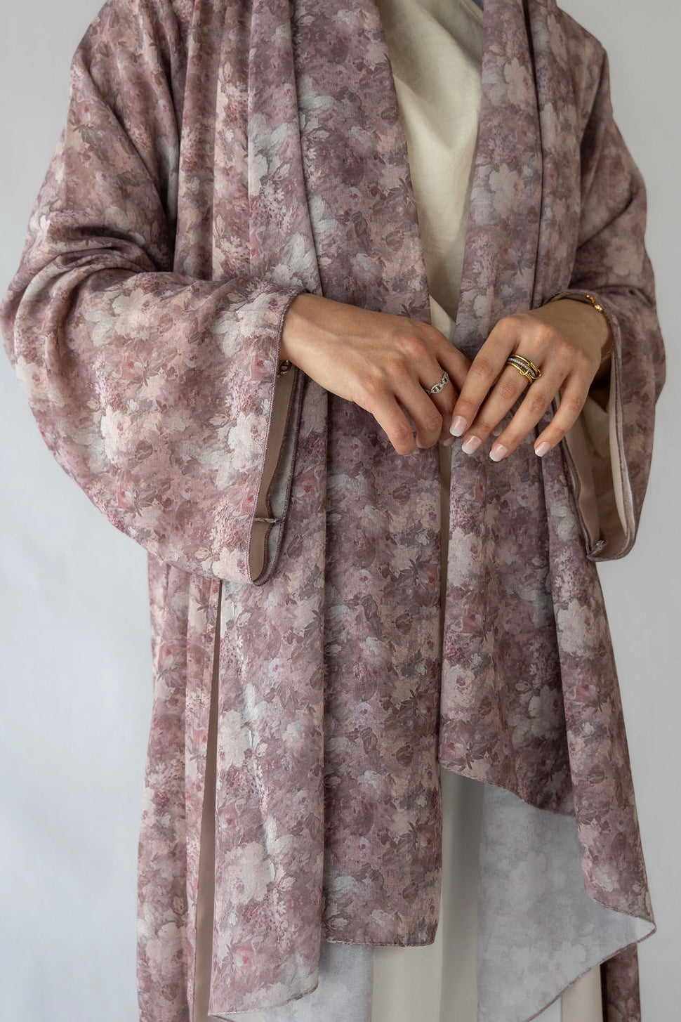 Mauve Bloom Abaya