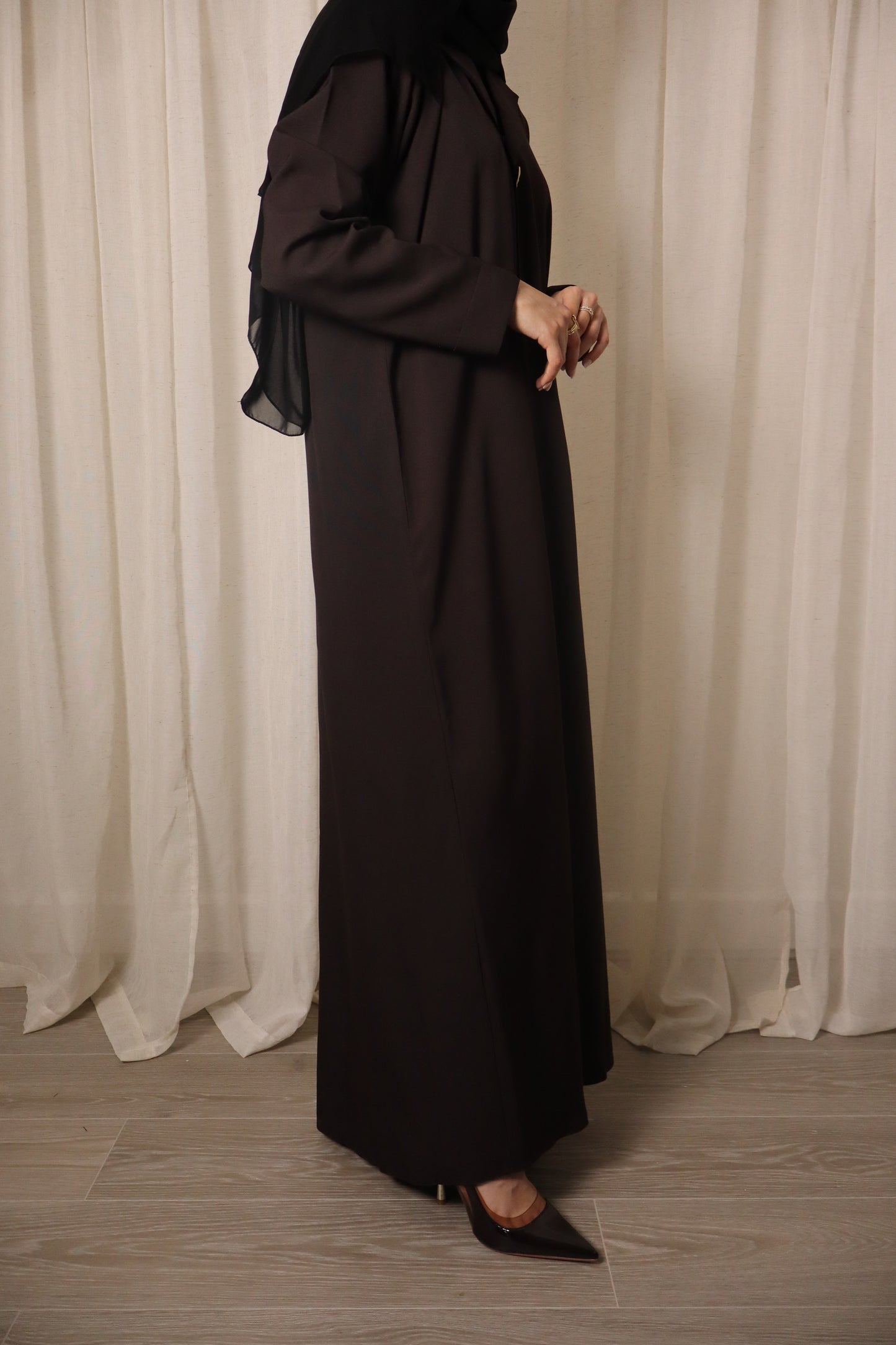 Classic Blazer Abaya | Brown
