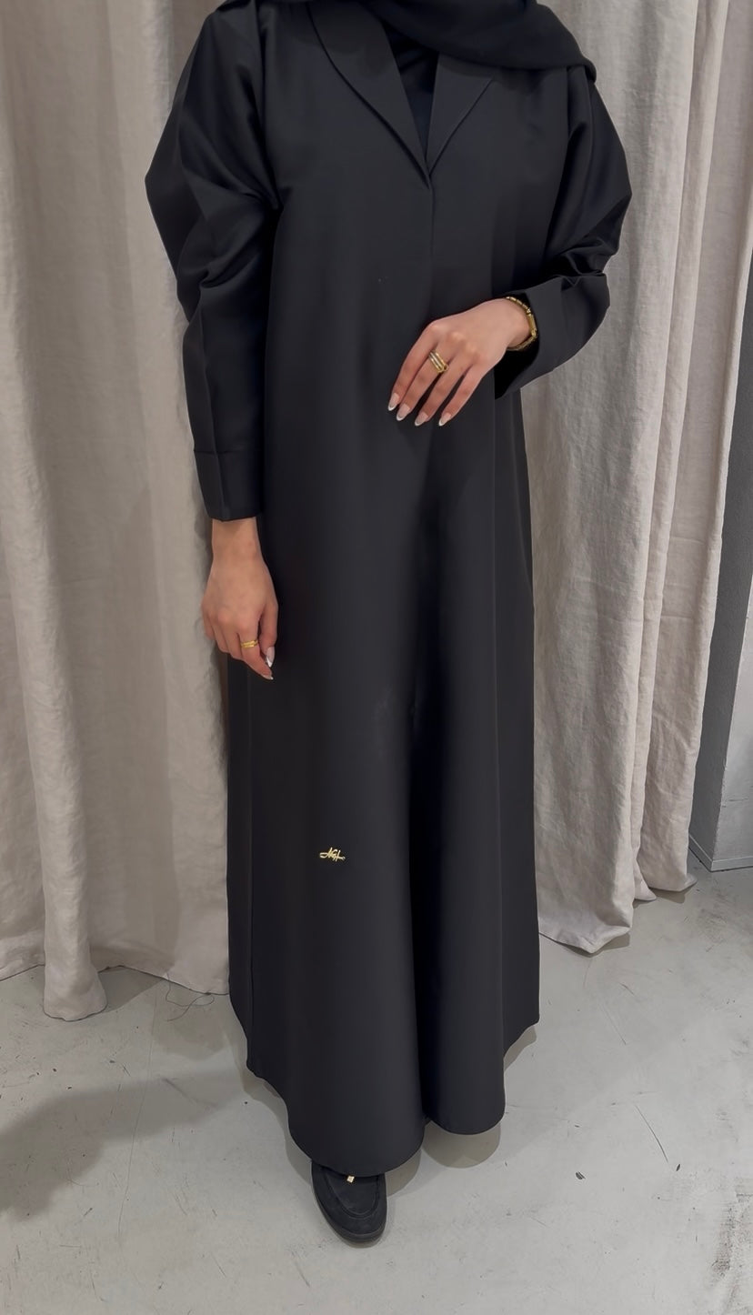 Structured Blazer Abaya | Black
