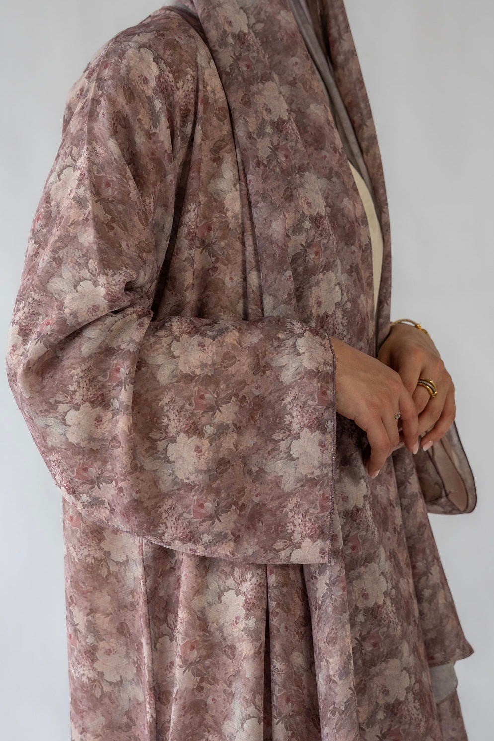 Mauve Bloom Abaya
