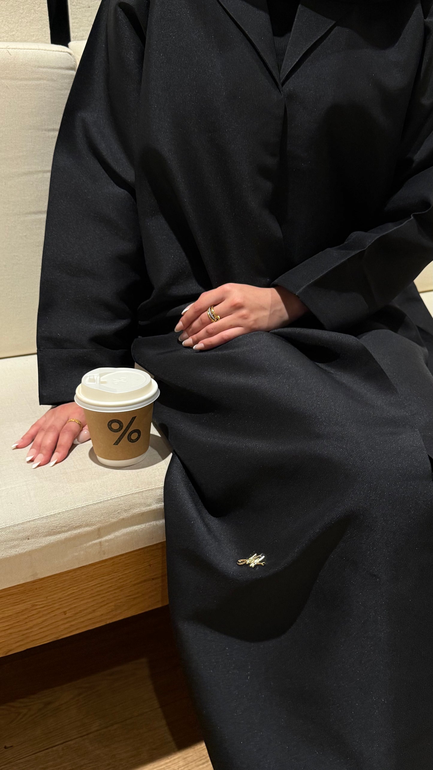 Structured Blazer Abaya | Black