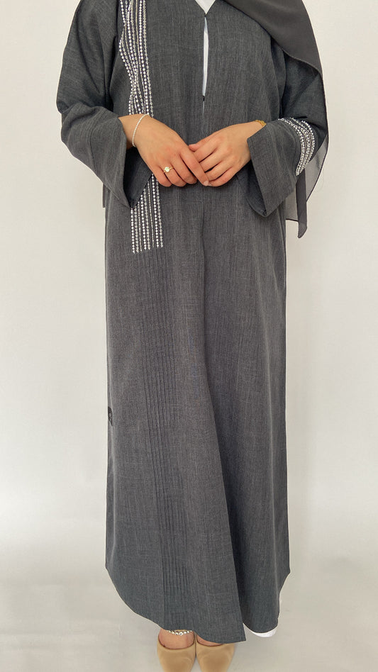 AH113 ABAYA | CHARCOAL