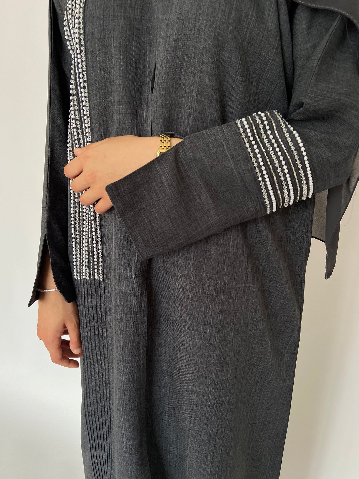 AH113 ABAYA | CHARCOAL