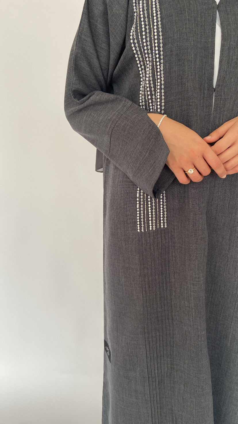 AH113 ABAYA | CHARCOAL