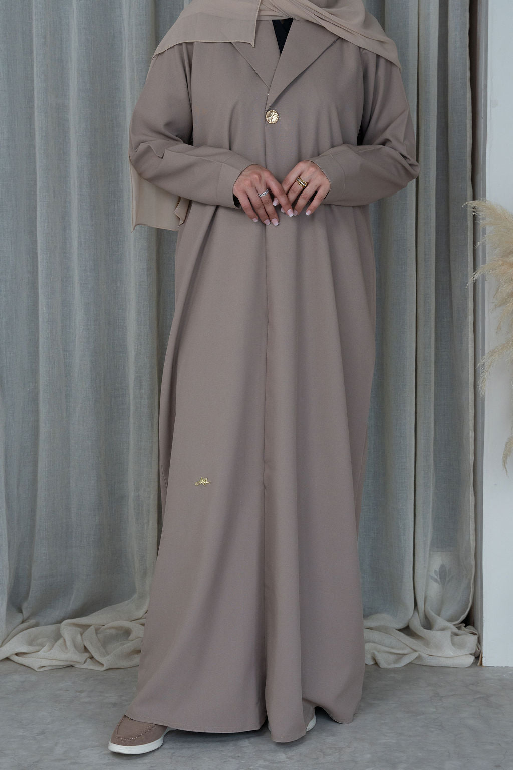 Classic Blazer Abaya | Beige