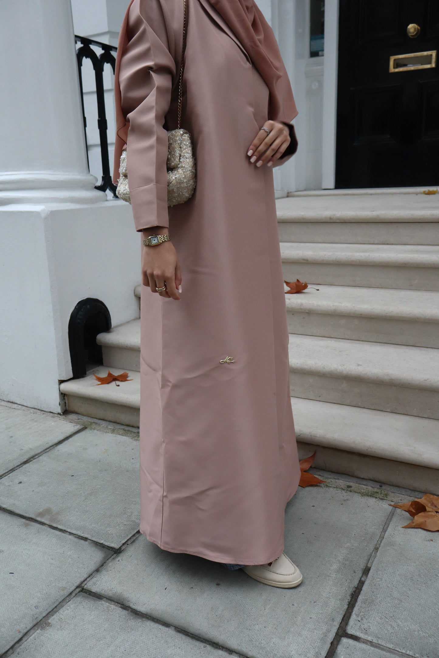 Structured Blazer Abaya | Nude