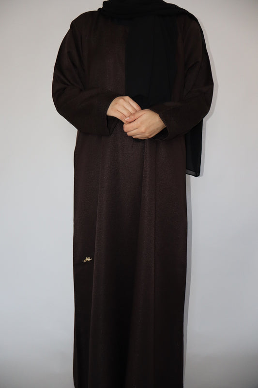 Minimal Brown Abaya