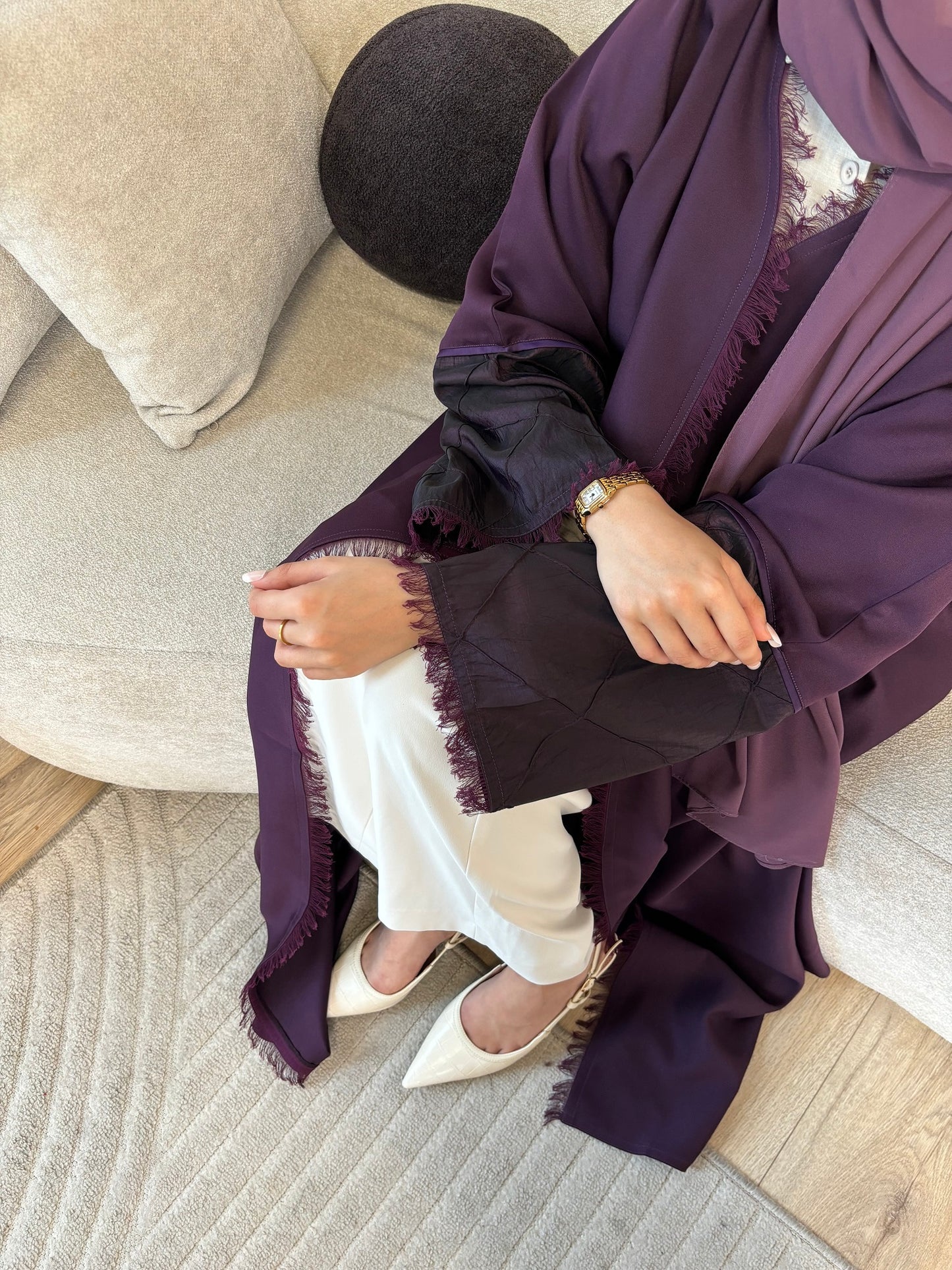 COLLECTION AH107 ABAYA / ROYAL PURPLE