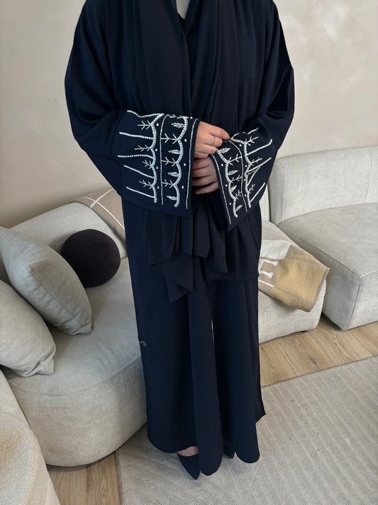 AH112 ABAYA / NAVY BLUE