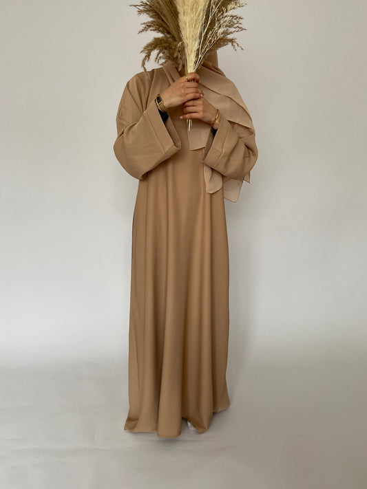 Nude Closed NOUR Abaya