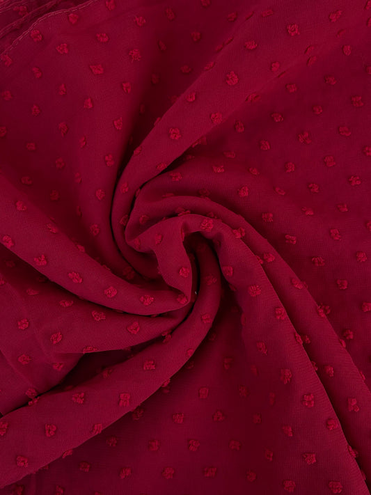 Cherry Chiffon Plumetis Hijab