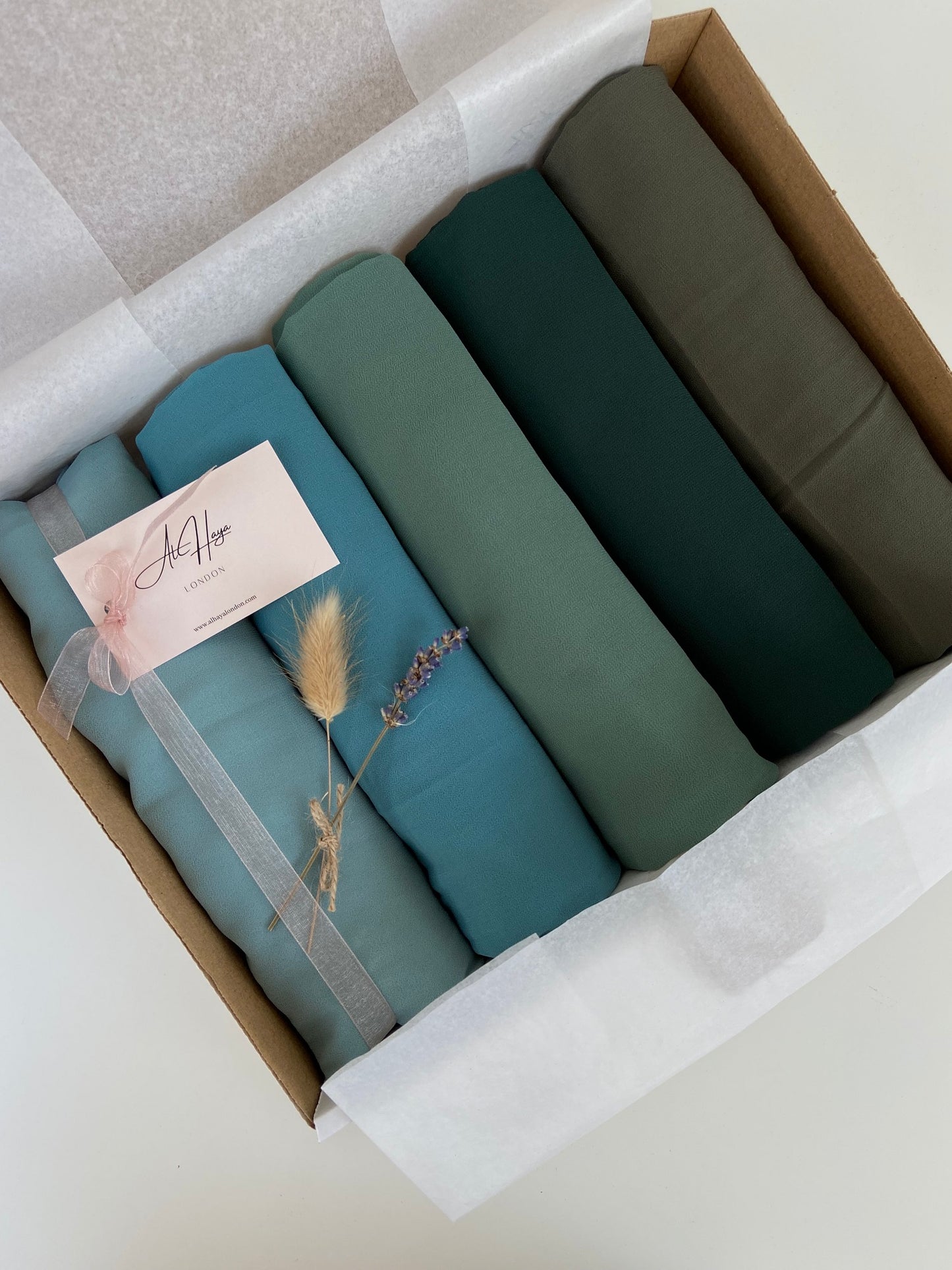 Green Garden Hijab Gift Box