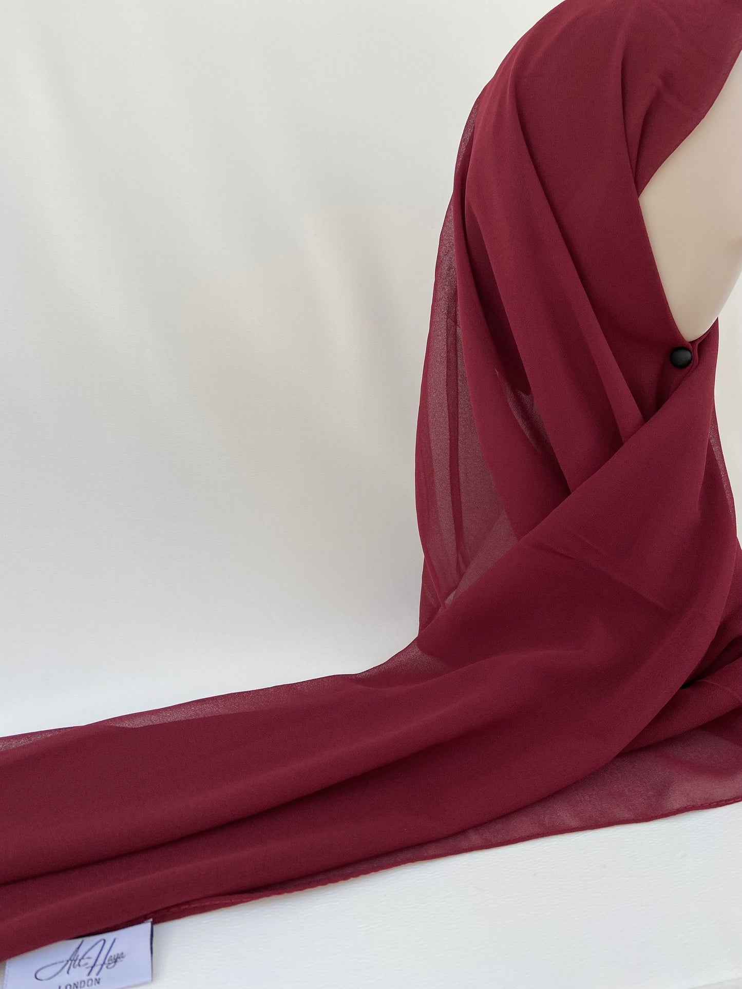 Burgundy Premium Chiffon Hijab