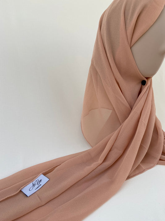 Nude Premium Chiffon Hijab