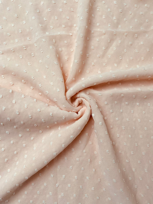 Salmon Chiffon Plumetis Hijab